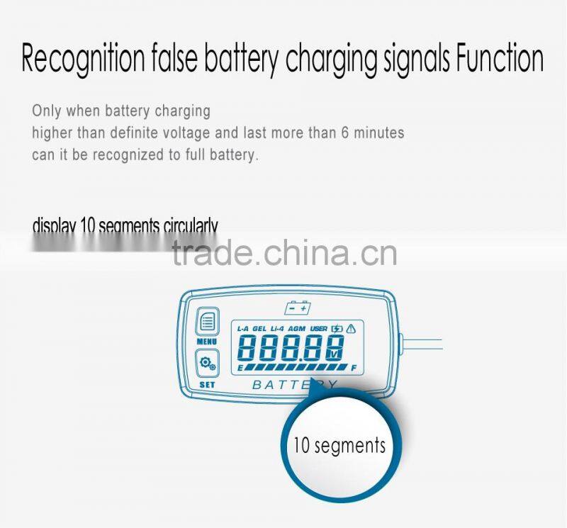 Led backlight battery charge indicator voltage tester voltmeter for Motorcycle ATV Tractor MARINE boat car