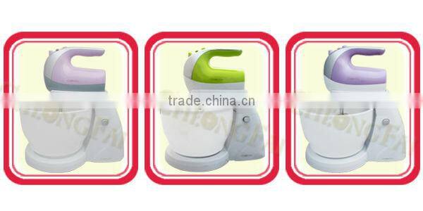 250W 4 L plastic roating bowl dough mixer