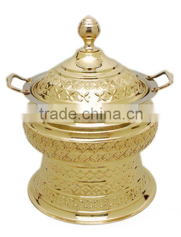 Brass Cheffing Dish, Wedding & Party utensils, food serving dish, hot keeping dish, Catering item, Hotel & Restaurant utensils