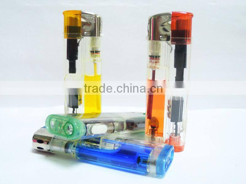 cheap electron cigarette lighter butane gas refill flame lighter with bottom torch