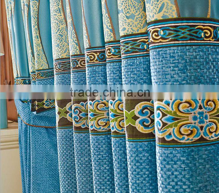 2015 High precision jacquard curtain elegant living room curtain