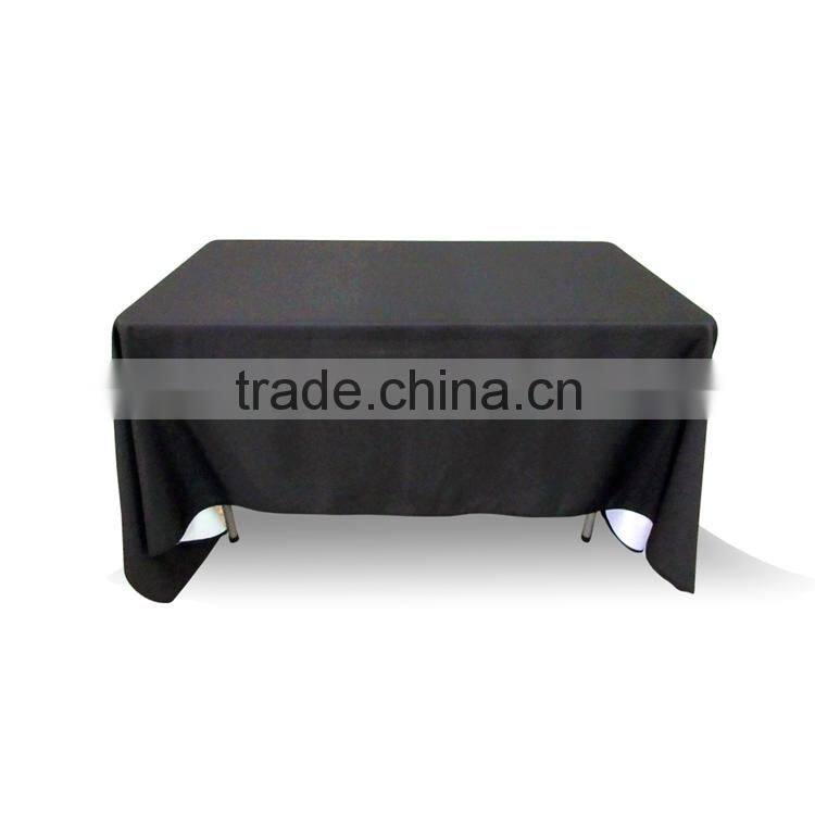 Cheap polyester dinner rosette table runners for wedding in china