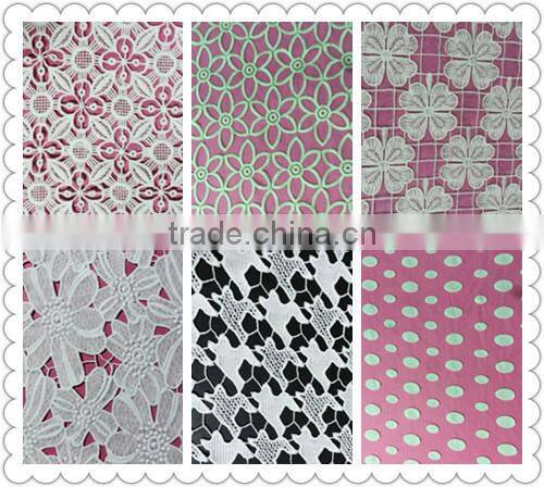 Embroidered Water Soluble Milk Fiber White Collar