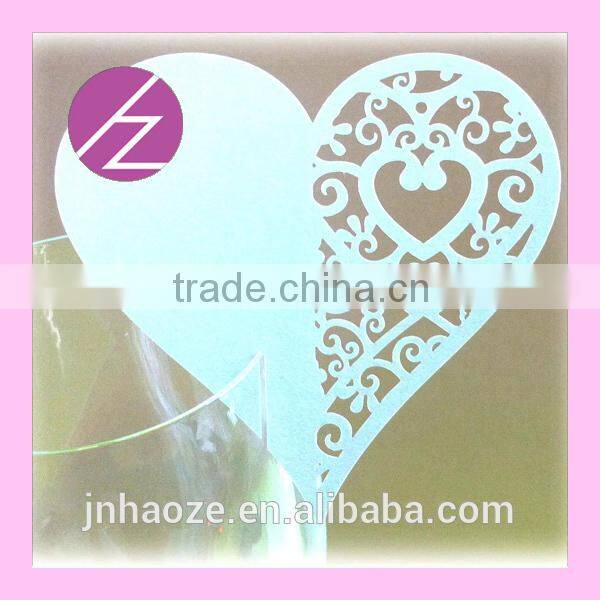 Pearl Paper Laser Cut Wedding Party Decoration Place Cards JK-68