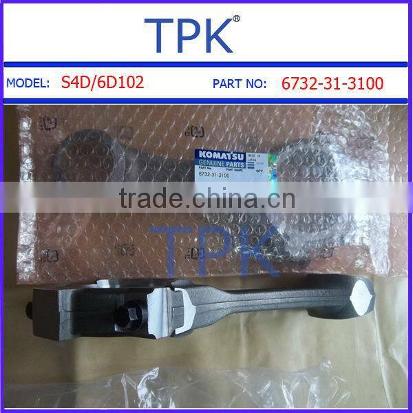 Komatsu S6D102 connecting rod, 6732-31-3101, 6732-31-3100