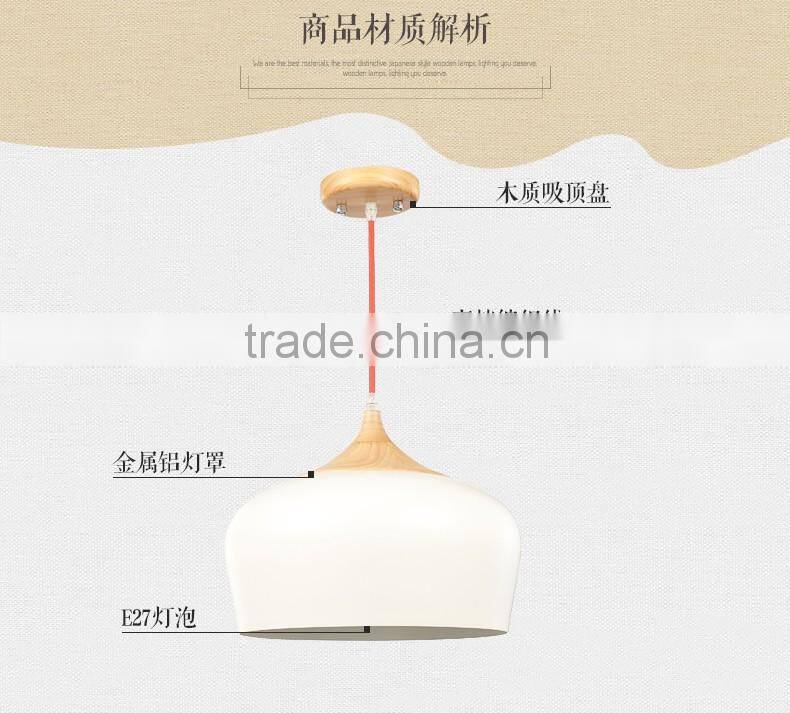 Modern vintage fancy style wood pendant lamp lighting JK-8005B-03 Wooden LED pendant light