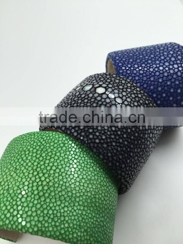 luxury high end quality Real Stingray cuff bangle bracelet cuff stingray bangle