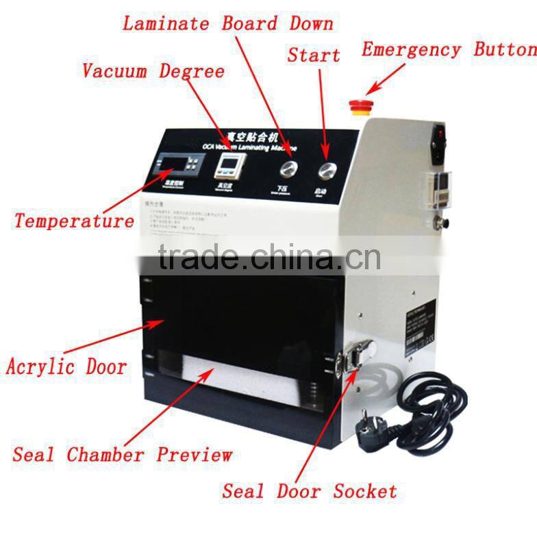 2015 Latest 3D laminating mobile lamination film machine for mobile LCD laminating
