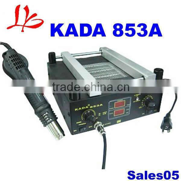 High quality KADA 853A IRDA Digital Soldering Hot Air preheater + hot air gun holder