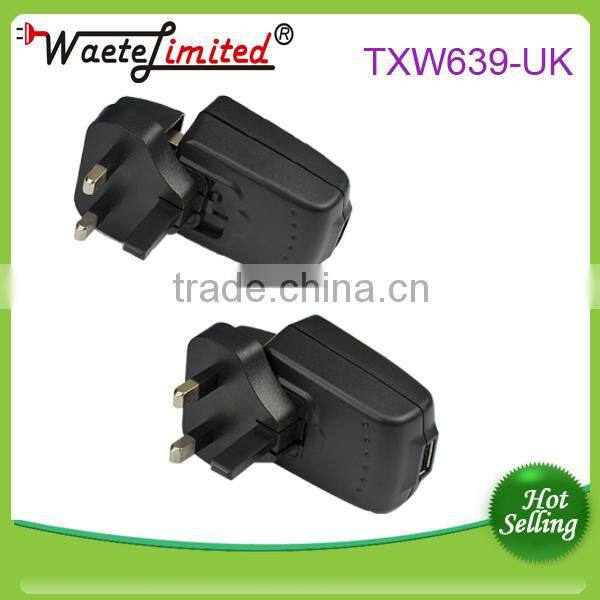 single usb changeable plug wall charger with 5v 2A output for Samsung P1000 tablet pc