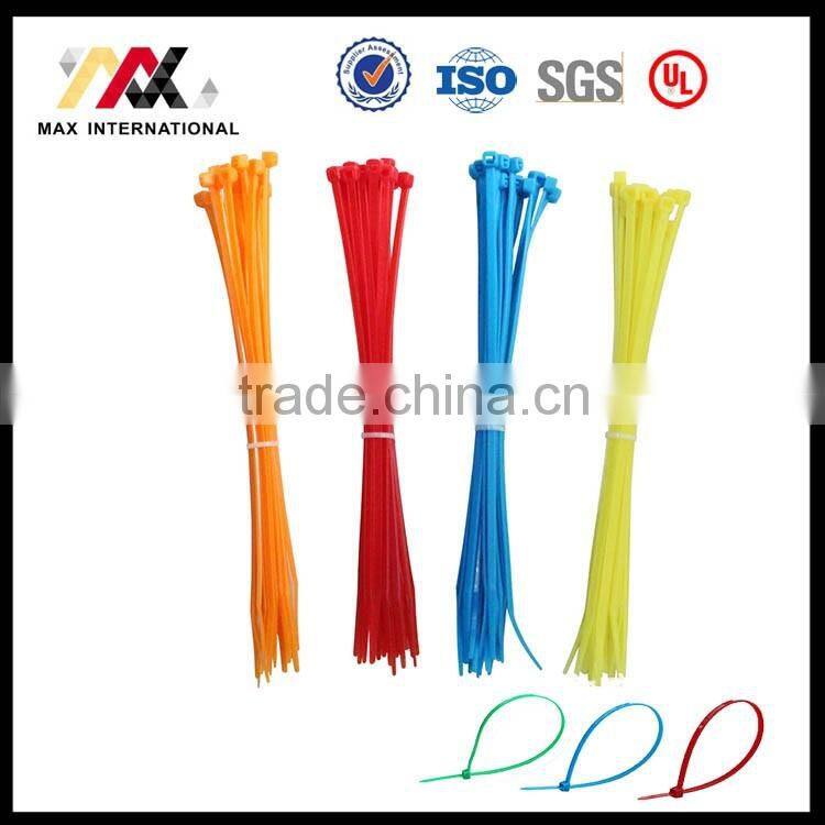 Factory Direct Sale 4*150mm Color Self-Locking Plastic Nylon 66 Cable Tie