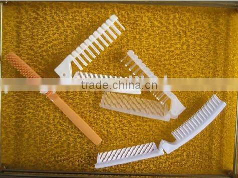 2012 HOT SALE! plastic foldable hotel comb with low price!