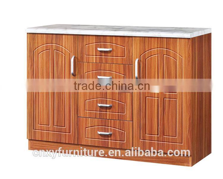 Chinese simple custom short kitchen cabinet mdf wooden kitchen cupboard on sale