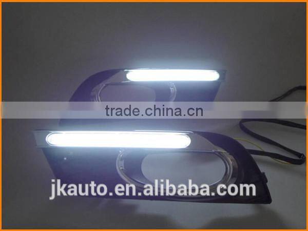 High Power With Yellow Trun Signal Super Quality Daytime Running Lights LED for Honda Civic 2011-2013