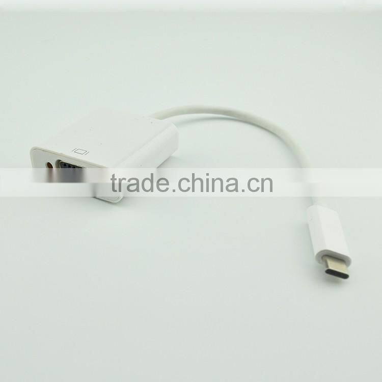 Client custom usb c type to VGA adapter wire with pva jacket