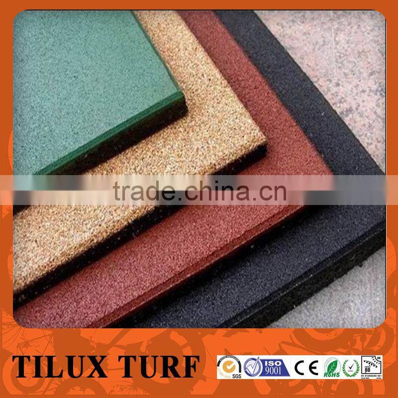 500*500mm Safety Outdoor Rubber Tiles for Kindergarten for Sale
