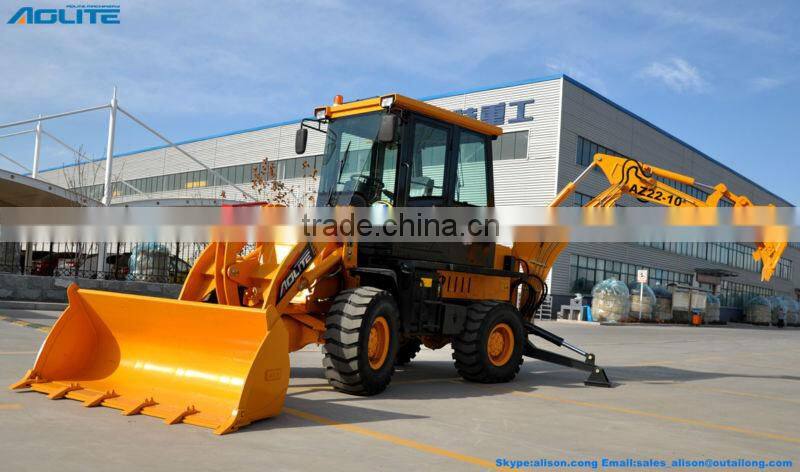 4x4 compact tractor with loader and backhoe
