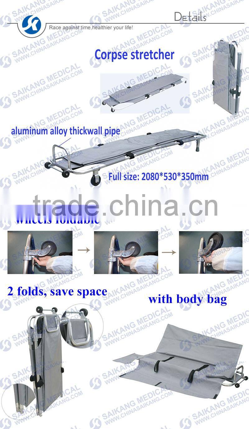 Medical Appliances Foldable Stretcher With Body Bag