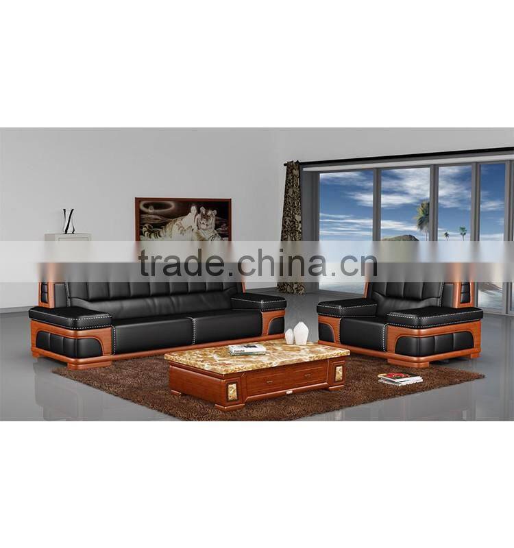 The generous and classical Black Traditional office sofa