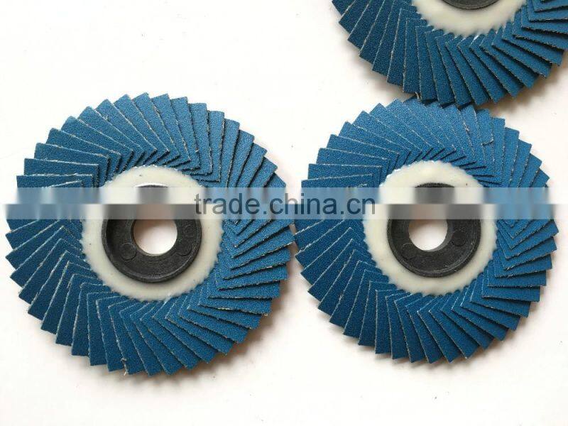 4" 100x16mm Zirconium Abrasive Flap Disc
