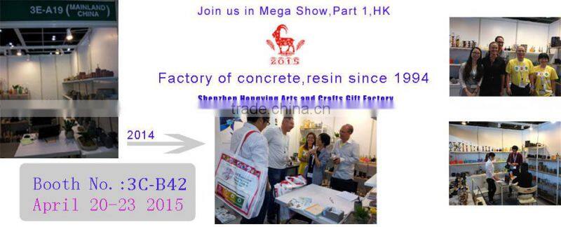 New Year Cute Elephant Shape Ceramic cement Candle Holder