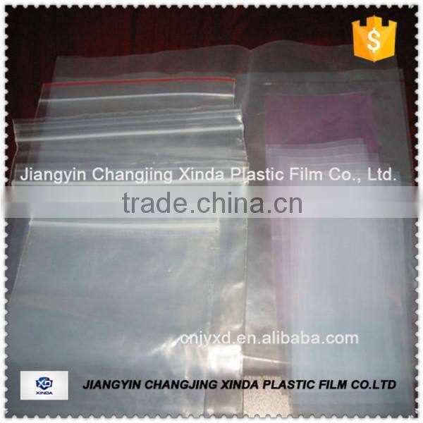 Zipper Bag, Zip lock bag, Clear with Customized Printing