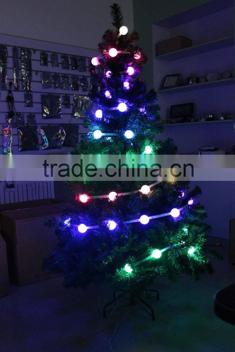 Christmas Led Pixel Light String Big Globe Ball Strip for Christmas Tree Holiday Decoration Wholesale Dream Color Newest Hot