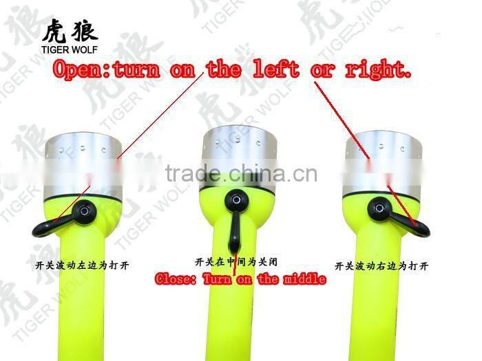 Waterproof Aluminum Head High Power LED Diving Flashlight