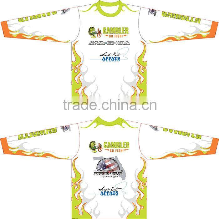 Custom mesh fabric bass fishing apparels