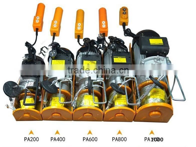 Mini Electric Hoist With Wireless Remote Control PA Type 1000kg