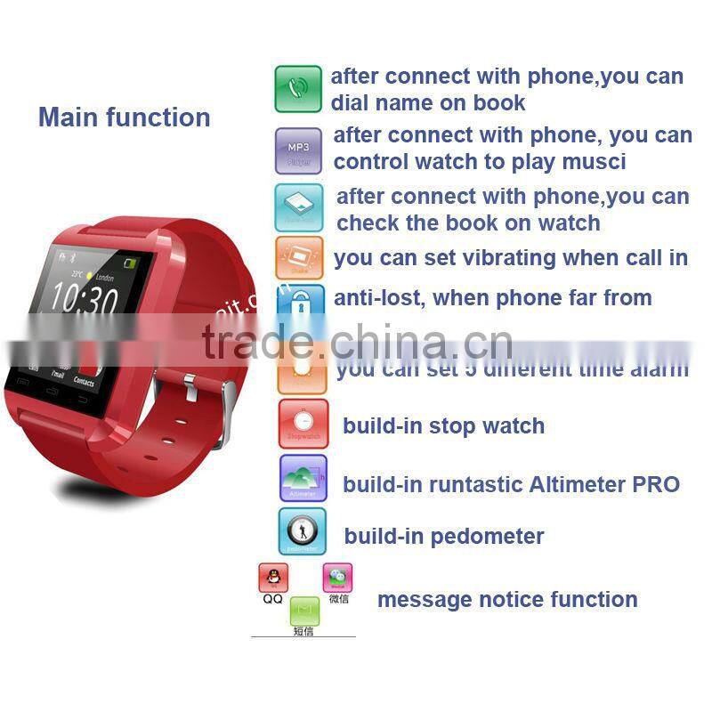 Multi Functional Bluetooth Smart Watch Waterproof Type With 160 hours Standby