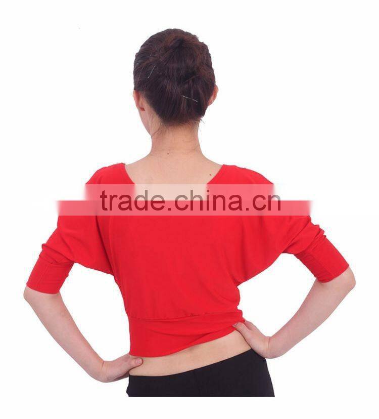 2016 High quality cheap women cotton red tribal belly dance tops dancing costume top for sale