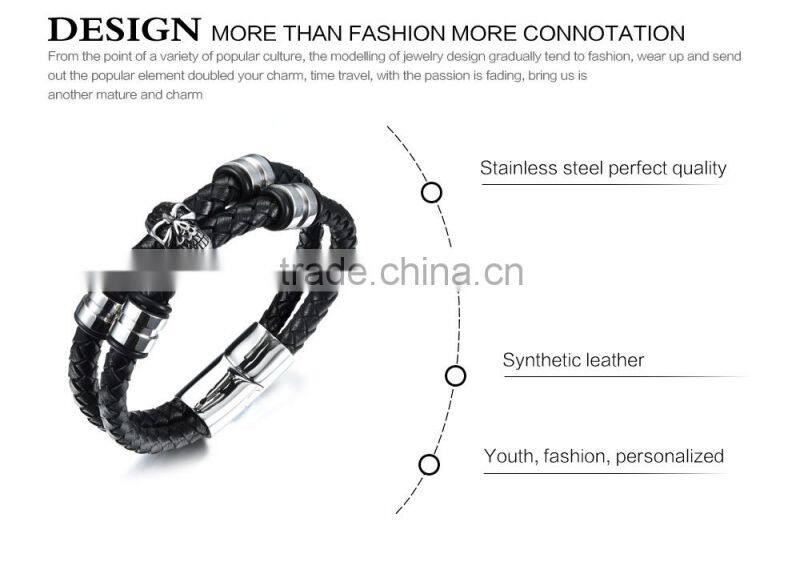 Fashion Bracelets 2016 Men Bracelet Making Supplies Leather Bracelet
