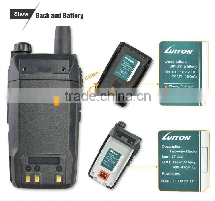 VHF/UHF dual band portable radio LT-323 ham radio