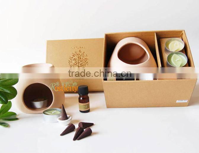 Wholesale and eco-friendly ceramic diffuser with scented candle