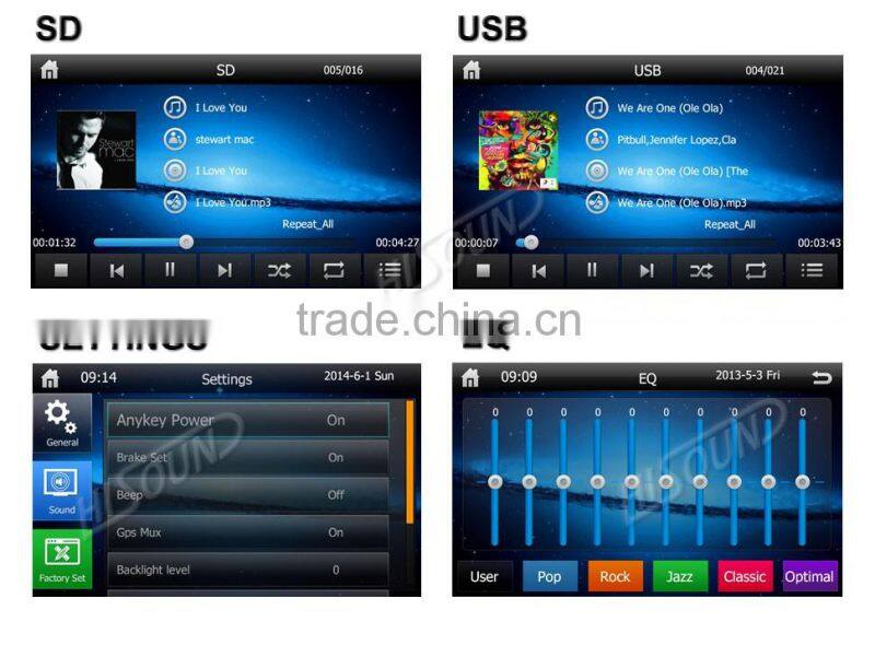 6.2'' 2din with GPS/BT car media player hd