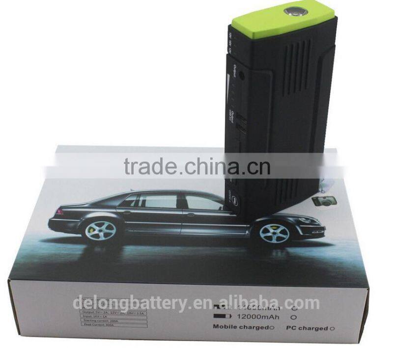 13800mah Emergency car portable battery jump starter mobile power pack battery jump starter