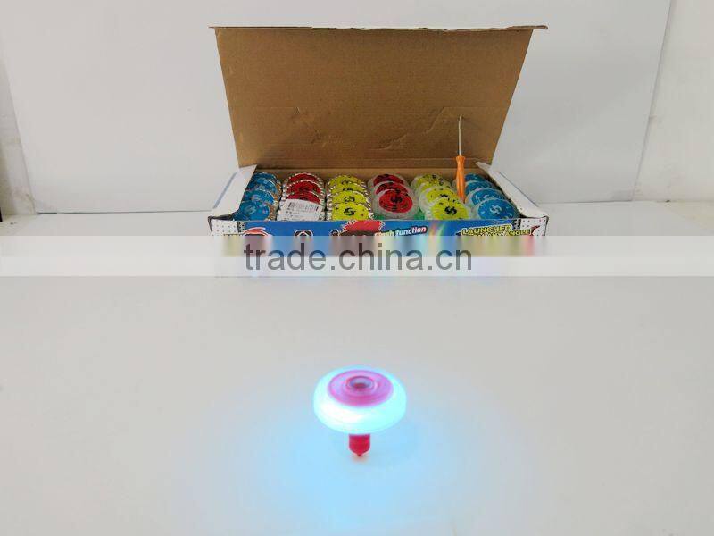 spinning top with spring washer toy light music