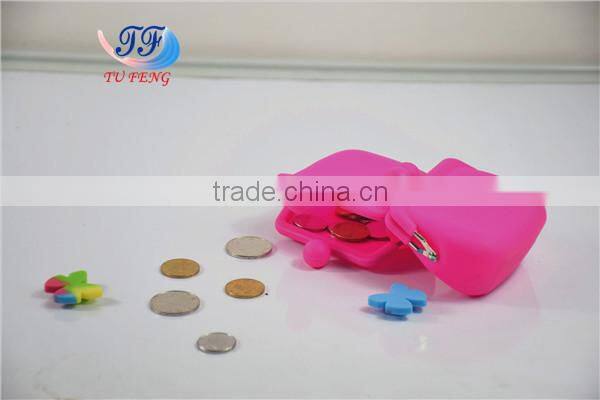 bulk wholesale fashion candy color rubber squeeze coin purse