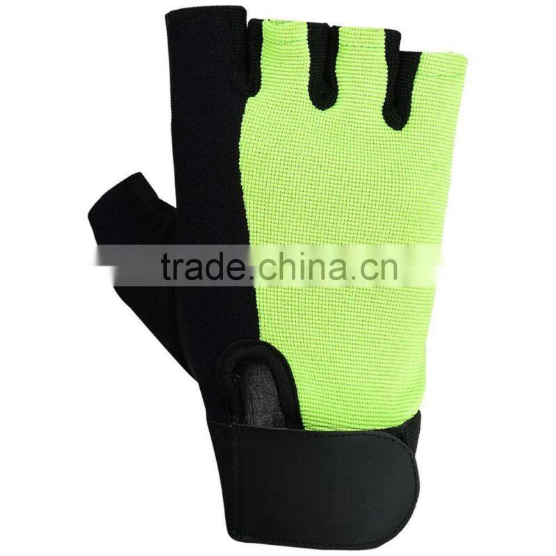 CLE gym bodybuilding gloves in black goat leather
