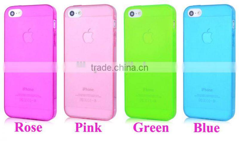 Sample Free!! Wholesale High Quaity Soft Plastic Phone Case For iPhone 5S 5C &Samsung S5 S4
