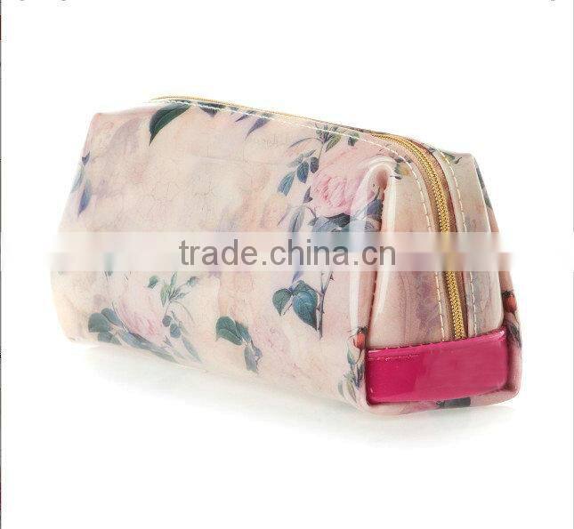 Ted's Timeless Romantic all-over print women wash bag /Flower print cosmetic pouch /Journey toilet bag