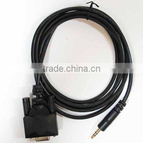 stereo 3.5mm audio jack to Computer DB9 Data Cable