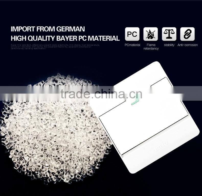 Good quality shanghai BIHU factory price wall gang light switch for sale