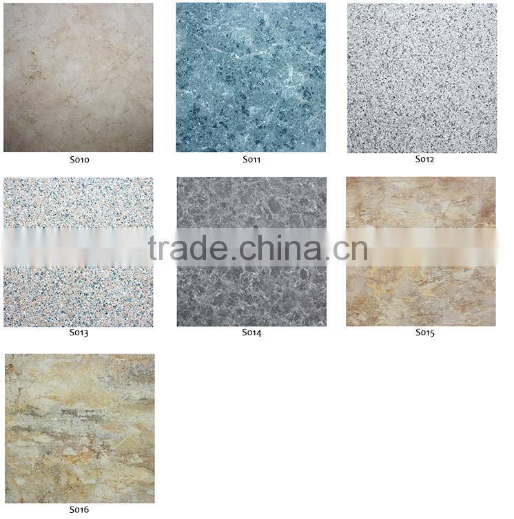 polyvinyl chloride flooring decoration: nontoxic recycling PVC tiles of granite pattern, fire-retardant and resistant to wear
