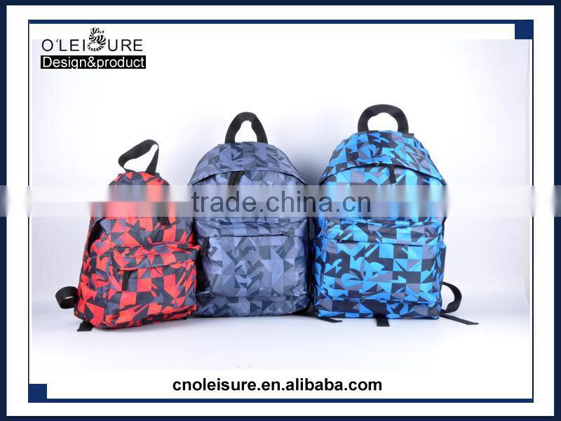 2015 own brand fashion design foldable backpack school backpack