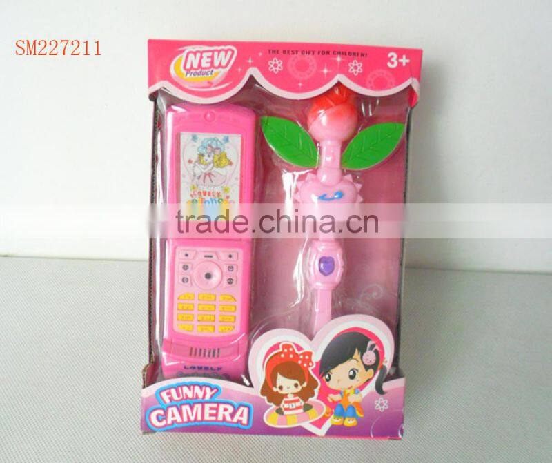 Lovely plastic mobile phone toy for kids