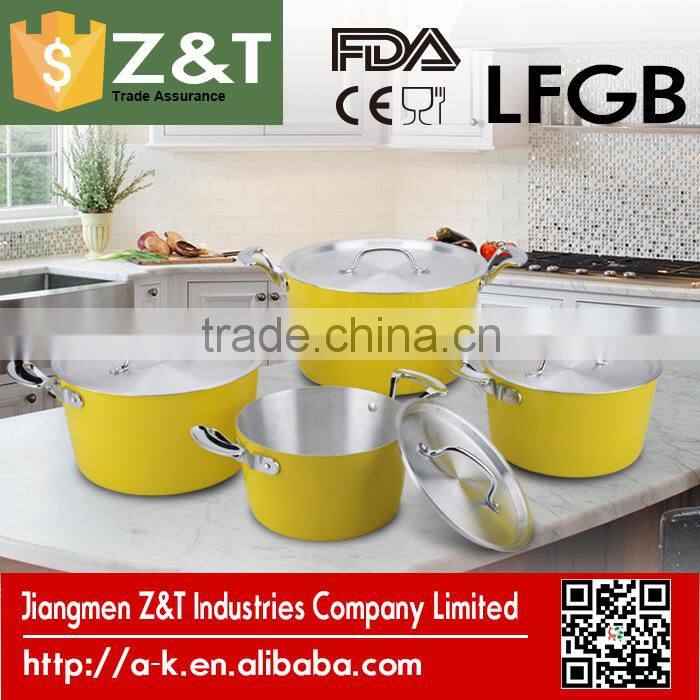 New product pink aluminum cooking pot