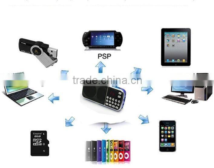 Dual band rechargeable portable mini pocket digital am fm radio with usb port and tf card slot