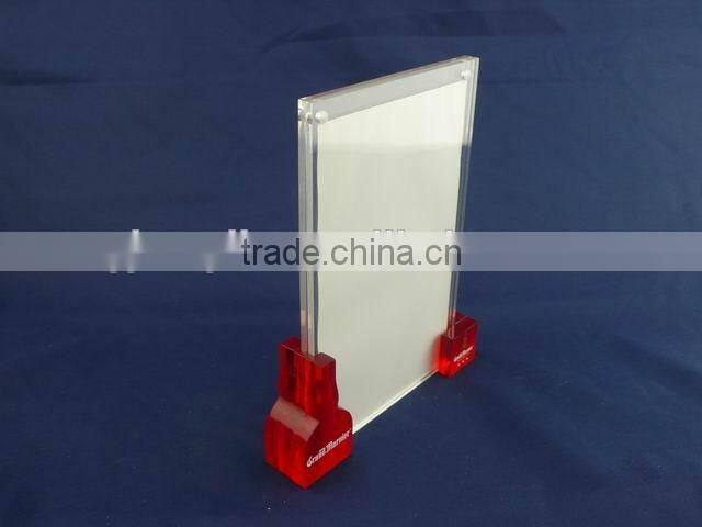 Clear acrylic sign holders 8.5 x 11, magnetic sign holder